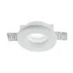 PORTAFARETTO GU10 INTEC IN GESSO VERNICIABILE ROTONDO 