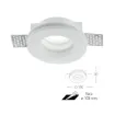 PORTAFARETTO GU10 INTEC IN GESSO VERNICIABILE ROTONDO 